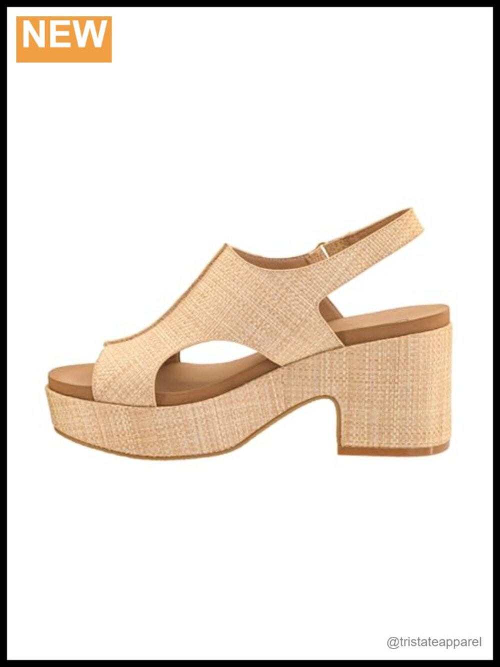 Corkys Footwear Miss Carley Platform Sandal 3 Inch Peep Toe Slingback Heeled